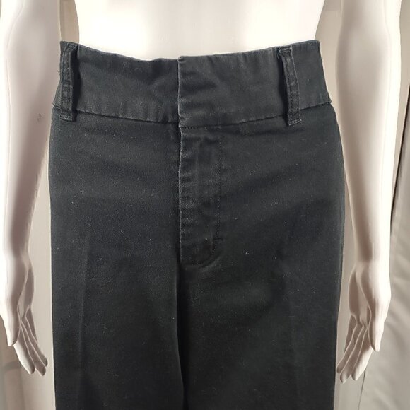 Lee Women's Just Below The Waist Black Cotton Pants. Size 10M - Picture 2 of 10